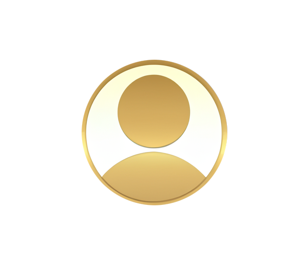 Person Icon in gold