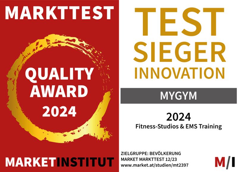 MYGYM Testsieger Innovation